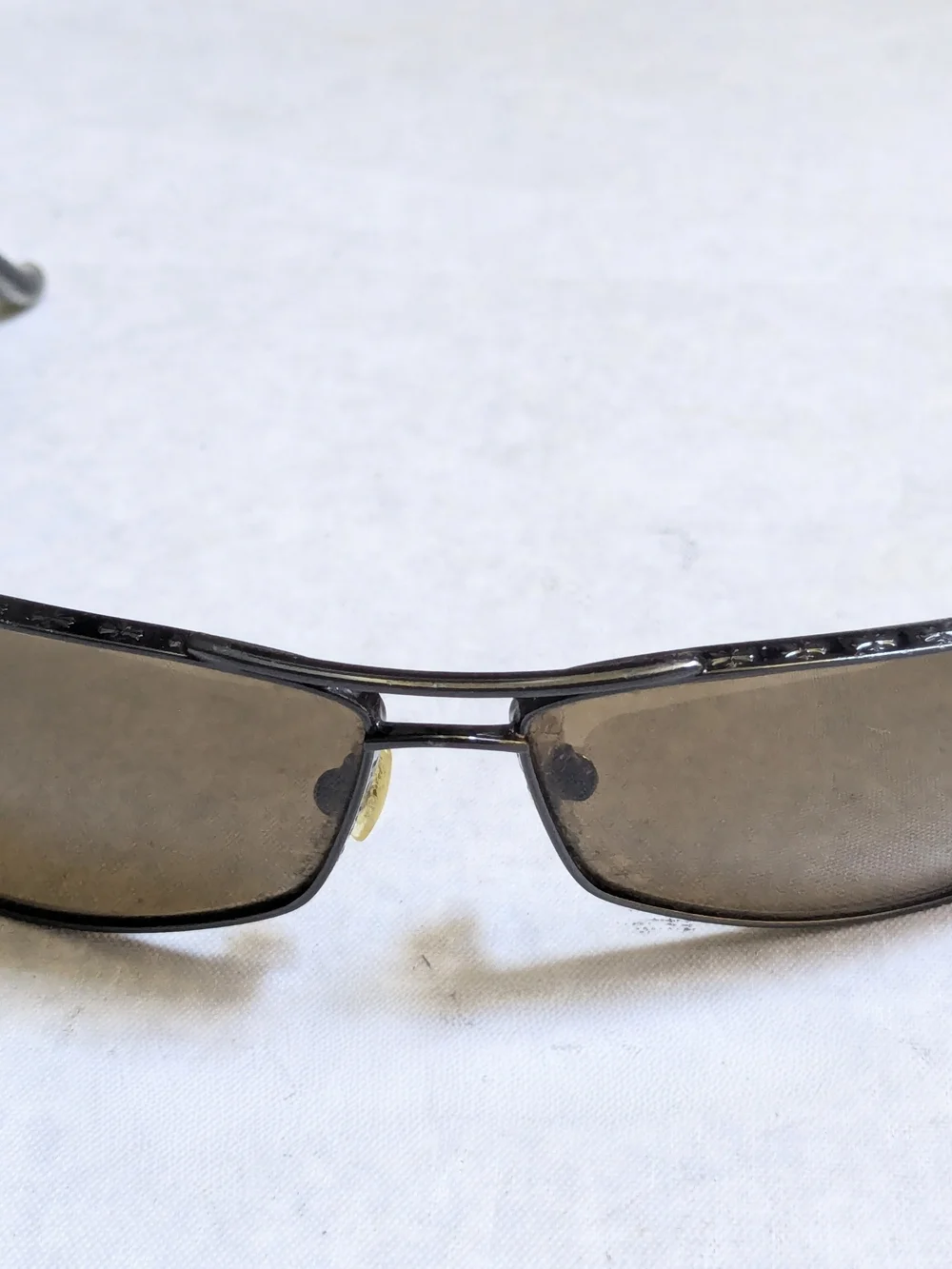 Chrome Hearts Aviator Sunglasses with Brown Lenses 'Red' Black Frames